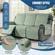 thumbnail image 3 of Funda impermeable para sofá reclinable de 3 plazas TAOCOCO, color verde salvia, 3 of 8