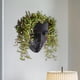 thumbnail image 5 of Macetas decorativas creativas para pared, macetas con forma de cara para interiores. Negro, 5 of 9