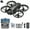 Black, variant on Grey Rc Drone With 180 Degree Esc Adjustable Camera, Cool Lights, Altitude Hold, Headless Mode For Beginners Kids, 6.89X5.67X3.54In 0.7Lb