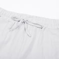 thumbnail image 7 of sususu Men Travel Pants Stretch,Men's Lightweight Breathable Casual Trousers with Elastic Drawstring Waist for Outdoor Travel and Everyday Relaxed Fit,White,XXXXXL, 7 of 7