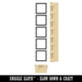 thumbnail image 2 of Square Check Box List Bullets Vertical Rectangle Rubber Stamp Stamping Scrapbooking Crafting - Large 3.75in, 2 of 7