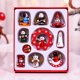 thumbnail image 1 of Wooden Christmas Tree Ornaments - 2 set - Hand-Painted Figurines - Traditional Christmas Tree Ornaments, 1 of 5