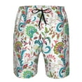 thumbnail image 4 of Yiaed Fairy Flower Print Men's Swim Trunks with Lining Quick Dry Sports Shorts Beach Shorts Boardshorts-Medium, 4 of 5