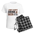 thumbnail image 4 of CafePress - I Don't Always Drink Beer Women's Light Pajamas - Women's Short Sleeve Print T-Shirt and Pants Light Cotton Pajama Set, 4 of 7