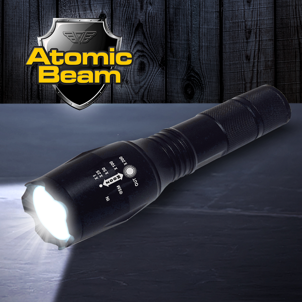Atomic Beam LED Flashlight by BulbHead, 5 Beam Modes, Tactical Light Bright Flashlight - image 2 of 8