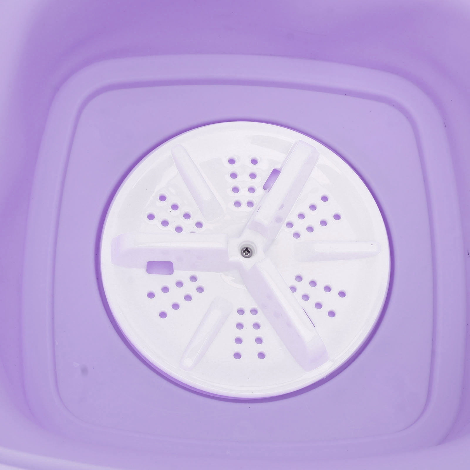 Riousery Portable Washing Machine, Foldable Mini Small Portable Washer 10.6x10.2in / 27x26cm with Spin Dry for Apartment, RV, Travel, Purple