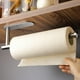 thumbnail image 1 of Dispensador de rollos de papel de acero inoxidable con ventosa para colocar debajo del gabinete y sin necesidad de taladrar, 1 of 5