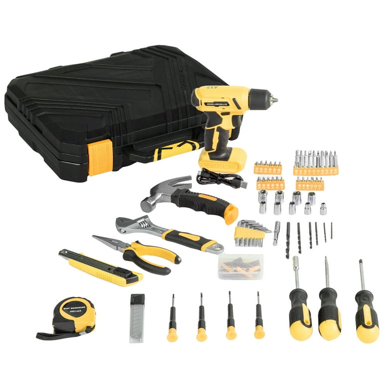 IVV 146-Piece Tool Kit Box Drill Set: Home Mechanic Toolbox with
