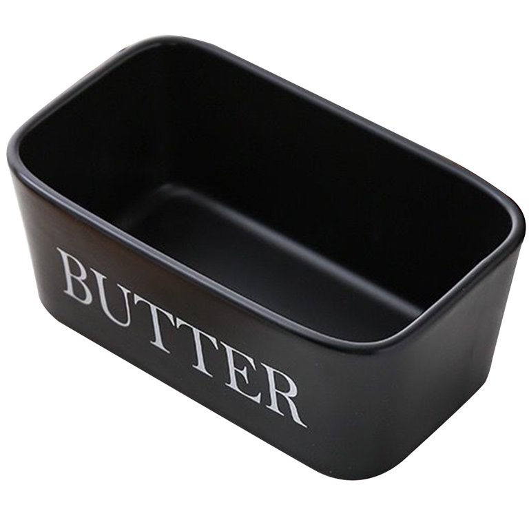 DOWAN Porcelain Butter Crock, 4.5oz Butter Keeper with Water Line, French  Butter Dish for Soft Fresh Butter, Butter Container with Lid, No More Hard  Butter, Green 