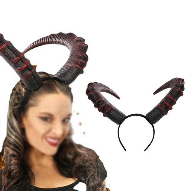 Diadema de Cuerno Soledad para Disfraz de Halloween Sombreros Devil OX Horns