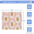 thumbnail image 5 of GZHJMY Daisy Pattern Wash Cloth Set of 2, 12 x 12 Inch Cotton Baby Washcloths Absorbent and Super Soft Feel Fingertip Towel Face Towels for Bathroom, Gym, Spa, 5 of 7