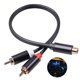 thumbnail image 3 of Divisor Macho Cable Auxiliar Divisor De Auriculares Cable De Audio Rca Adaptador De Conector Cable De Audio Estéreo De Alto Rendimiento Para Altavoz De Auriculares De Audio,0.3M / 11.79 Pulgadas seitruly VI006005-00, 3 of 7