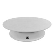 8 Rotating Display Stand USB Powered Turntable 2 Speed Toy Model Display White
