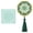 Dark Green, variant on RUIFUU Compact Mirror, Peach Blossom Mini Travel Makeup Mirror, Chinese Vintage Small Metal Vanity Mirror for Purse Bag Pocket, Portable Pocket Mirror Purse Mirror Cosmetic Mirror, Gift for Girl Wome