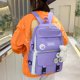 thumbnail image 5 of Bolsa Mochila de lona a la moda para mujer, estuche para lápices (púrpura) Likrtyny Para Estrenar, 5 of 8