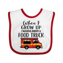 Inktastic Future Food Truck Driver Boys or Girls Baby Bib