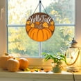 thumbnail image 4 of BNNG Fall Decorations for Home - Hanging Wooden Pumpkin Decor,Welcome Sign for Front Door, House Warming Gifts,Fall Harvest Thanksgiving Decoration for Outdoor Porch Wall Living Room, 7.87", 4 of 8