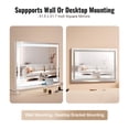 thumbnail image 4 of VEVOR Lighted Makeup Mirror 3 Color w/ Bluetooth USB Desktop Wall-mount 21.7in, 4 of 9