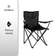 thumbnail image 4 of Silla Plegable GARDECOR Playa Camping Incluye Funda y Portavaso Color Negro Minimalista, 4 of 7