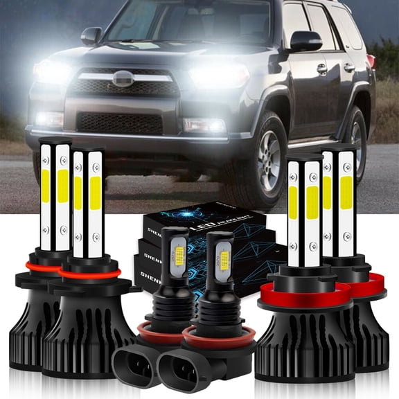 For 2013-2016 Ford Escape Low and High Beam H11 9005 LED Headlights 9145 Fog Bulbs Kit