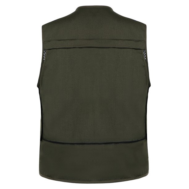 Homme Gilet Pêche avec Multi-Poche zippée Pour Photographie/Chasse