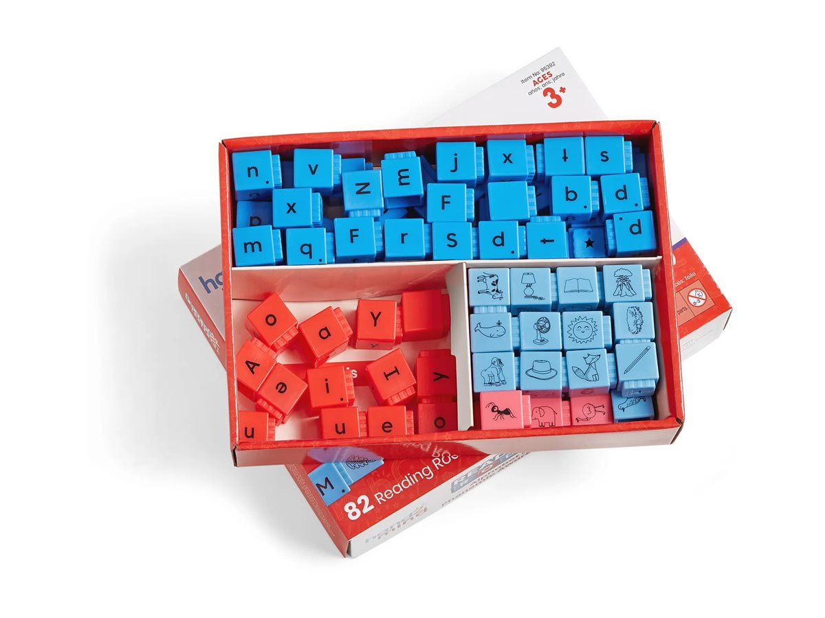 hand2mind Reading Rods Alphabet & Phonemic Awareness, Word Building Activities, Letter Blocks