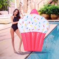thumbnail image 3 of Divertido Inflable Cupcake Piscina Flotante Fila Creativa Piscina Colchón De Aire Cama Verano Playa Fiesta Juguetes Vogacara OD016359-02, 3 of 6