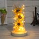 thumbnail image 3 of Flor de luz LED Botella decorativa Lámpara seca Conservada Mujer Regalo Decoración Funciona con pilas Decoración romántica para el hogar Decoración de boda rosa rojo amarillo Speravity HA009077-05B, 3 of 6