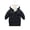 Black, variant on Esaierr Baby Kids Solid Color Hooded Winter Cotton Jacket Baby Kids Medium-Length Warm down Cotton Coats Winter down Coats Outerwear Cotton Coat Tops for 2-10Y