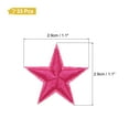thumbnail image 2 of Uxcell 33Pcs Star Patches Iron on Patches Sew Embroidered Rose Pink 1.1 inch, 2 of 6