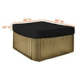 thumbnail image 3 of COVERS&ALL Hot Tub Cover/Spa Cover 18 Oz Waterproof - 100% Weather Resistant Outdoor Square Spa Cover with Elastic for Snug Fit (14" H x 85" W x 85" D, Black), 3 of 7