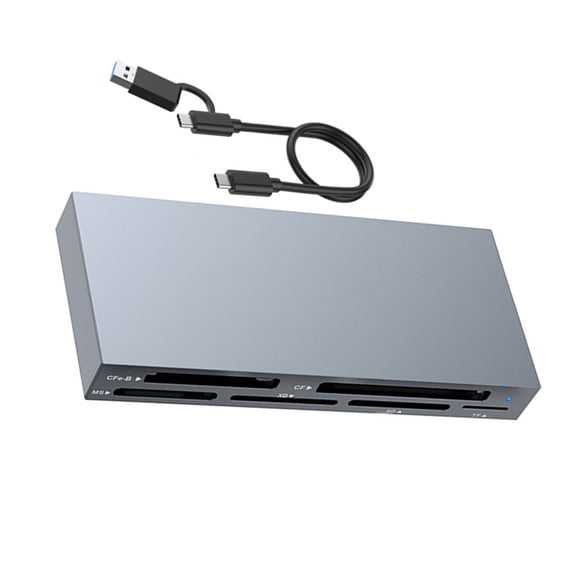 Aluminum Alloy Card Reader for CFexpress Type B/SD/TF Fast 10Gbps Data Transfer, Plug and Play