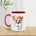 thumbnail image 3 of Happy Mother's Day Chinese Crested with Flower Crown and Greeting Card 11oz Accent Two-tone Mug Dog Lover Coffee Tea Cup - 13004, 3 of 5