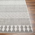 thumbnail image 4 of Hauteloom Asif Living Room, Bedroom Patio Outdoor Area Rug - Bohemian, Transitional - Off White, Charcoal, Medium Gray - 7'10" x 10', 4 of 7