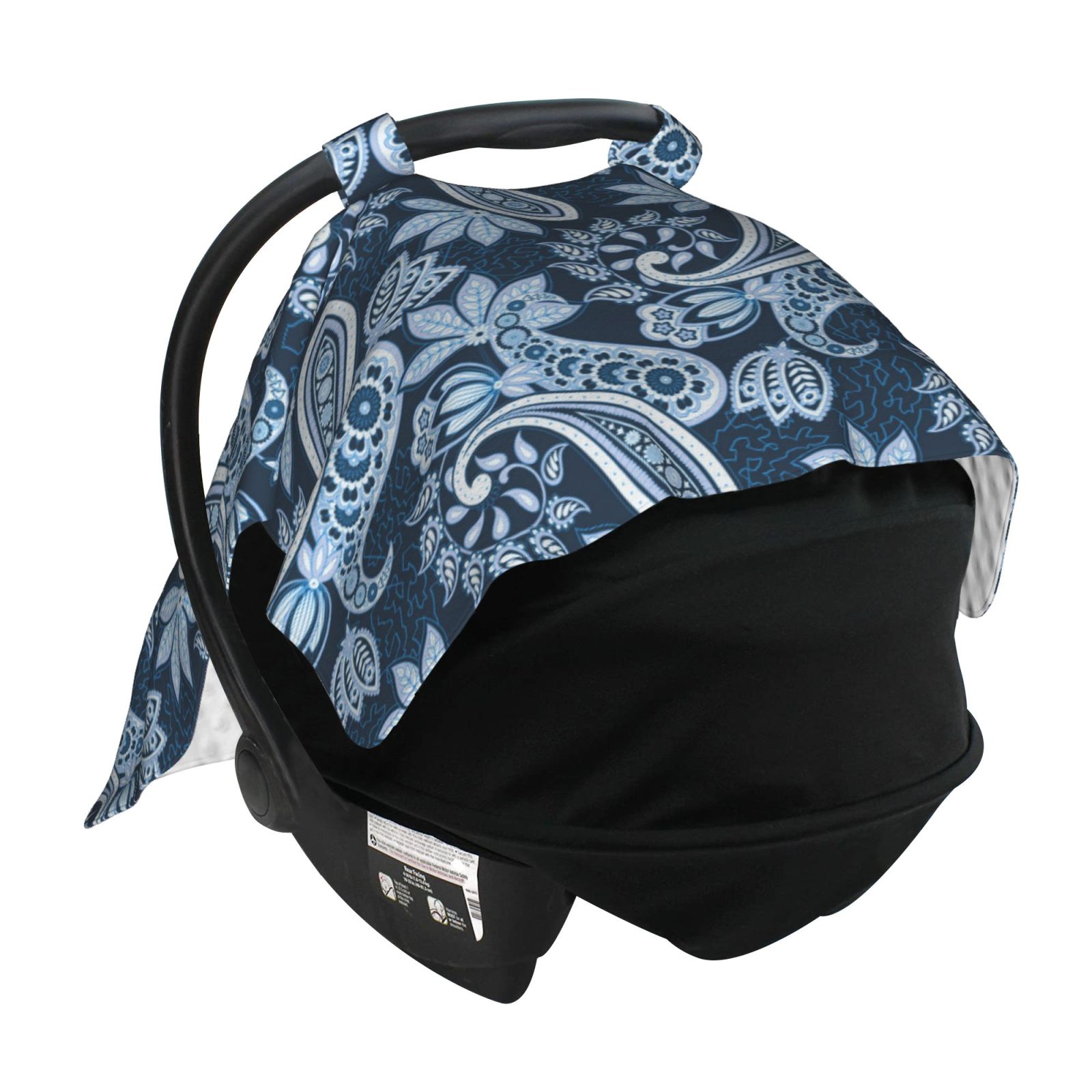 Car Seat Cover Baby - Paisley Pattern No.90132 Breathable Infant Car Seat Cover for Baby Carseat, Lightweight Comfort Baby Essentials Must Haves Newborn Stuff for Girl Boy