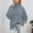 Grey, variant on Womans Sweater Elegant Crochet Pattern High Neck Pullover Sweater Soft Knit Casual Comfort Turtleneck Top for Daily Wear and Versatile Styling