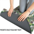 thumbnail image 3 of Colorful Checkered Cow Pattern Hot Yoga Mat Towel Non Slip for Hot Yoga - Quick-Drying Yoga Mat Cover with 4 Corner Pockets with Travel Bag - Hot Yoga Towel Non Slip 74"x26", 3 of 6
