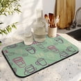 thumbnail image 3 of Classy Diatom Mud Coffee Mat, 19.5x12in - Extremely Absorbent, Ideal with Coffee Makers & Espresso Machines, Coffee Drying Mat Typography Print to Glam Up Countertops, 3 of 7