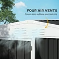 thumbnail image 4 of Barara King Outdoor Sheds, Outdoor Storage Tool House,8 x 4ft Outdoor Garden Shed, Metal Shed with Air Vents and Lock, Dark Gray, 4 of 11