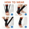 thumbnail image 2 of BESTSKY Ankle Brace Lightweight Breathable Ankle Brace for Women,Professional Pressure Support Ankle Braces for Men,Nylon Foot Sleeve for Active Sports,Green,L, 2 of 3