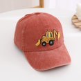 thumbnail image 4 of Gorra de béisbol excavadora bordada para niños pequeños, 4 of 5