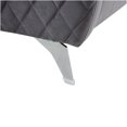thumbnail image 4 of JERFIT Modern Velvet Accent Chair with Diamond Tufting, Gray Upholstered Armchair for Living Room, 4 of 5