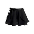 thumbnail image 4 of RUNQHUI Kids Girls Basic Ballet Dance Dress Long Sleeve Gymnastics Leotard with Chiffon Wrap Skirt Black XXL, 4 of 7