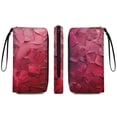 thumbnail image 2 of Womens Wallet Bifold Ladies Cluth Bag Wristlet Wrist Strap Long Purse Fabric Design, 2 of 6