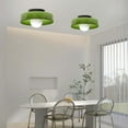 thumbnail image 2 of Arturesthome Modern Glass Semi Flush Mount Ceiling Light Fixture, 2 of 13