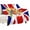 60"x80", variant on British Flag United Kingdom UK Super Soft Blanket Flannel Throw Blanket Flannel Microfiber Blankets for Couch Bed Sofa Fluffy and Warm 50"x60"