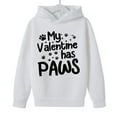 thumbnail image 3 of Sudadera con capucha y estampado de corazón de San Valentín, sudadera de manga larga para niños y niñas, chaqueta para niñas de talla mediana y grande., 3 of 7