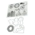 thumbnail image 4 of Sellos transparentes, corona de casa, vela, palo de reciclaje, sellos decorativos, impresión transparente, troqueles para álbumes de recortes para tarjetas de felicitación, 4 of 8