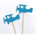 thumbnail image 2 of Darling Souvenir, Plane Shape Cupcake Toppers, Birthday Wedding Party Dessert Decorations - Pack Of 20, 2 of 3