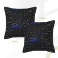 thumbnail image 3 of Bingfone Decorative Pillow Covers 20"X20" Mathematica Science Couch Pillow Cases Modern Farmhouse Covers For Couch Sofa Bed, 3 of 9